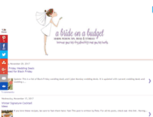 Tablet Screenshot of abrideonabudget.com